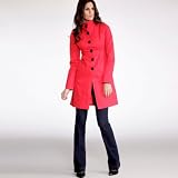 Cotton trench coat with stand-up collar