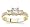 18k Yellow Gold Three-Stone Princess-Cut Diamond Ring (H/SI2, 3/4 ct. tw.)