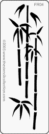 The Stencil Collection Bamboo Embossing Brass 
