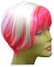 Hot Pink / White Two Tone Wig