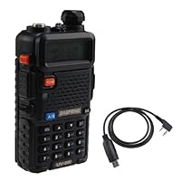 BAOFENG UV-5R Dual Band UHF/VHF Radio RF 4W Transceiver + Free Earphone With USB Programming Cable