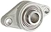 MRC C2F104SS Flange Unit, 2 Bolt Holes, Non-Relubricatable, Non-Expansion, Composite, Setscrew Locking Inner Ring, Stainless Steel Insert, Inch, 1-1/4" Bore Diameter