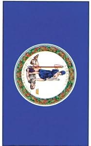Virginia State Garden Size Applique Flag