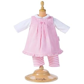 Corolle Mon Premier 12-inch Fashions Pink Velour Dress Set by Corolle