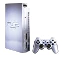 Silver Sony PS2 Console with one controller