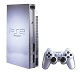 Silver Sony PS2 Console with one controller