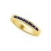 14K Yellow Gold Sapphire Anniversary Band