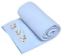 Koala Baby - Deluxe Fleece Baby Blanket - Blue with Puppies