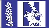 Northwestern University Wildcats Large House Flag m
