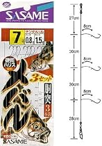 ささめ針(SASAME) メバル胴突 3本 3セット(チンタメバル) 黒 鈎9/ハリス1 D-301