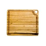 Proteak 12 by 10 by 3 4-Inch Rectangle Cutting Board with Corner Hole and Juice Canal by 