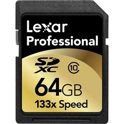 Lexar Media 64 GB SDXC Flash Memory Card LSD64GCRBNA133