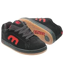 Etnies Kids' Callicut Pre/Grade (Black/Red/Gum Suede 10.0 M)