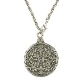 Victorian Reproduction Mirror Pendant Necklace