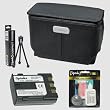 Canon PSC-5000 Semi-Hard Leather Case & Opteka NB-2LH Rechargeable Lithium-ion 1200mAh Battery & Opteka Pro Cleaning Kit & Tabletop Tripod for Canon PowerShot G9 / G7 Digital Camera
