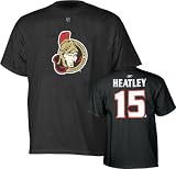 Dany Heatley Ottawa Senators Black Name and Number T-Shirt - XX-Large