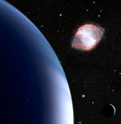 Wallmonkeys Peel and Stick Wall Decals - A Sun-like Star Collapses Leaving behind a Planetary Nebula. - 24