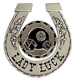 Mens Lady Luck Spinner Metal Spinning Belt Buckle