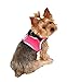 SimplyWag Dog Body Harness, Neon Pink w Reflective Trim, X-Small