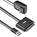 USB 3.0 to SATA, Benfei USB 3.0 to SATA III Hard Drive Adapter Compatible 2.5 3.5 Inch HDD/SSD Hard Drive Disk SATA Optical Drive 12V/2A Power Adapter, Support UASP