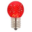 Pack of 25 LED G30 Red Replacement Christmas Light Bulbs