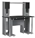 Gamer Desk With USB Hub In Silver Finish By Ameriwood Furniture