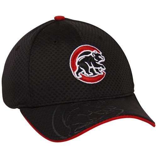 New Era Chicago Cubs Youth Jr. Gel ACL 39THIRTY Flex Fit Hat - Black
