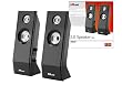 Trust SP-2420 elegantes 2.0-Stereo-2-Wege-Lautsprecher mit 7W RMS Gesamtausgangsleistung, Kopfhöreranschluss und Lautstärkeregelung