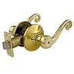 Scroll Lever Privacy Lockset - Polished Brass - Set of 1
