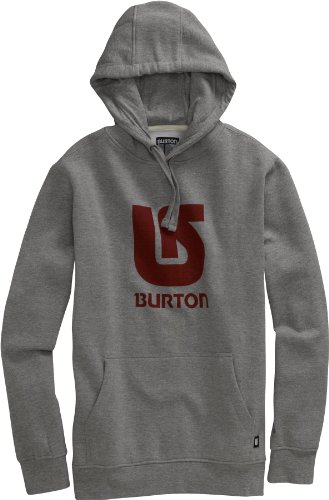 Burton Herren Kapuzenpullover Logo Vertical Fleece, heather grey, S, 267423 Preisvergleich