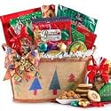 Deck The Halls Christmas Holiday Gourmet Food Gift Basket