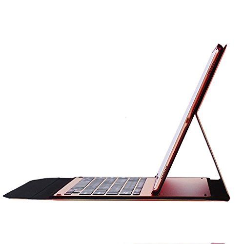 Ottertooth iPad Pro 12.9 Keyboard Case, Ultra-thin Aluminum Bluetooth Smart Keyboard Portfolio Case, with Auto Sleep/Wake,for iPad Pro 12.9-inch,Pink