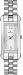 Stainless Steel Dress Silver Tone Rectangular Dial