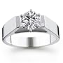 14K 1.25 Carat Round Cut Solitaire Diamond Ring (I-J ; I1-2)