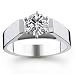 14K 1.00 Carat Round Cut Solitaire Diamond Ring (G-H ; SI1-2)