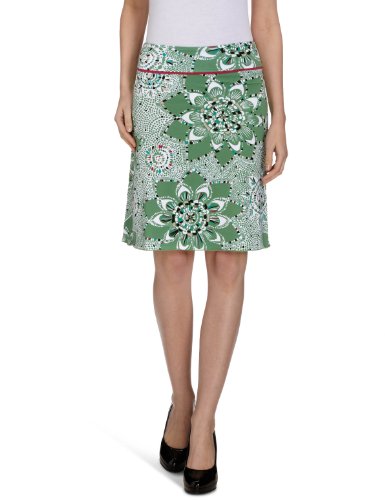 TOM TAILOR Damen Rock (mini), 55117930070/fancy printed skirt, Gr. 38 (M), Gr&uuml;n (7316) Preisvergleich