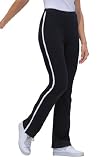 Petite Stretch yoga pants with side stripes
