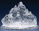 IMAGE OF Icy Crystal LED Lighted Color Changing Holy Family Christmas Nativity Figure