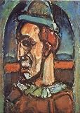 Clown - Artist: Georges Rouault - Art Print Poster Size: 22.50 by 28.50 inches