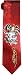 Ed Hardy Men's Eagle, Skull, Snake Tie,Red,One Size