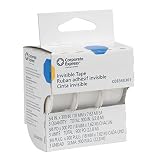 Invisible Tape, Dispenser, Write-On, 3 Core, .75x300, Clear, 3/PK CEB34X301