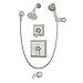 Symmons 4506-STN Canterbury 2-Handle Tub/Shower/Handshower Faucet, Satin Nickel
