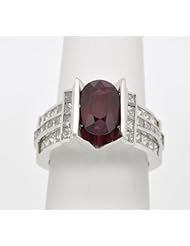 18K White Gold Ruby/Diamond Ring
