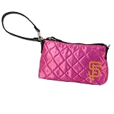 MLB San Francisco Giants Pink Quilted Wristlet