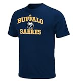 NHL Buffalo Sabres Sabres Heart And Soul II Adult Short-Sleeved Basic Tee