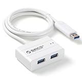 ORICO DEU3-2P USB 3.0 2 Port Hub Build in USB 3.0 Cable - White