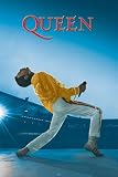 Posters: Queen Poster - Live At Wembley (36 x 24 inches)