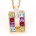 18K Gemstone & Diamond Doorknocker Pendant by Palermo