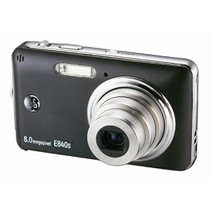 GE-E840s Slim Line 8MP Digital Camera with 4X Optical Zoom (Black)