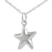 Sterling Silver Puff Star Fish Pendant